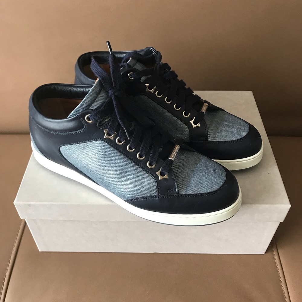 Jimmy Choo Miami Sneakers In Size 37.5-7.5 US. EUC